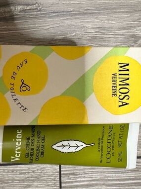 L'OCCITANE  Mimosa EDT /Lemon Verbena hand cream set